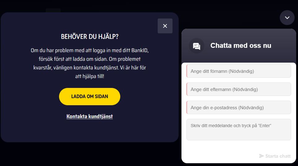 Få hjälp med inloggningen
