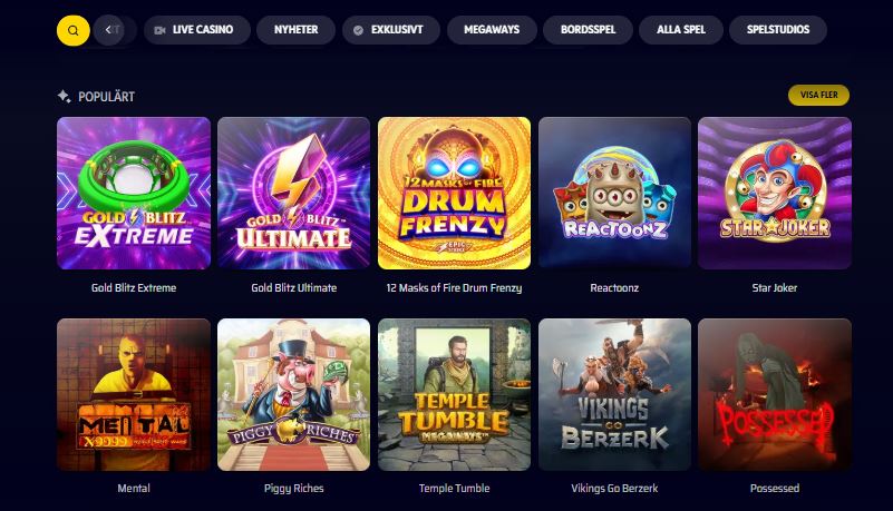 Spela populära slots